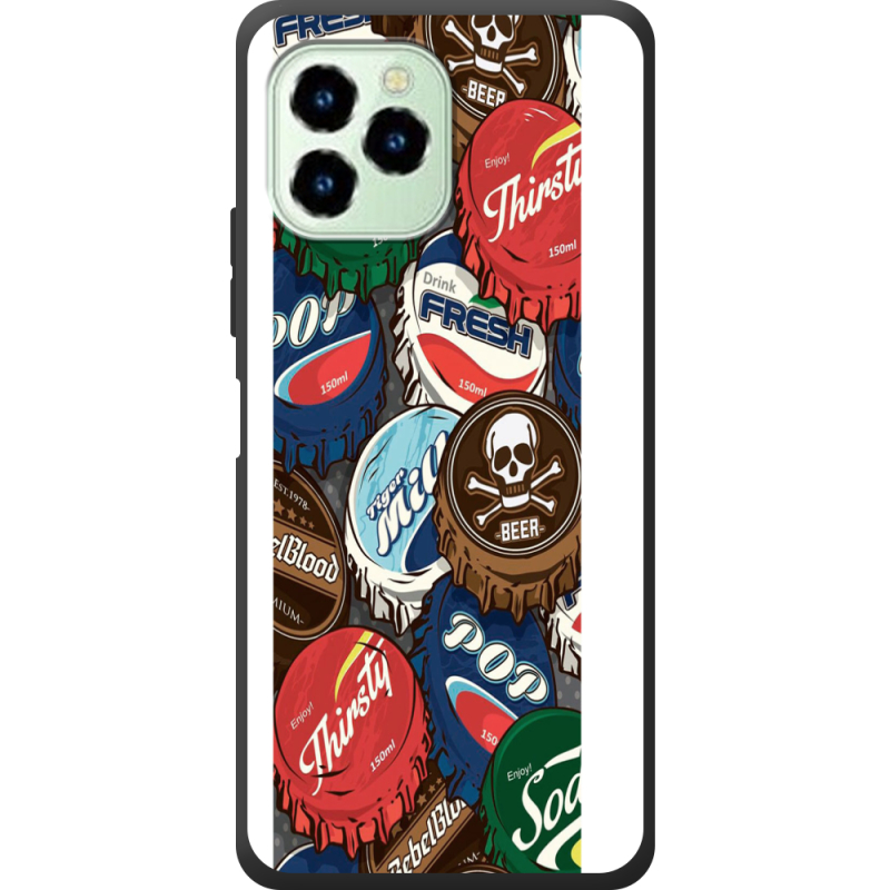 Чехол со стразами Oukitel C21 Pro Drink Lids