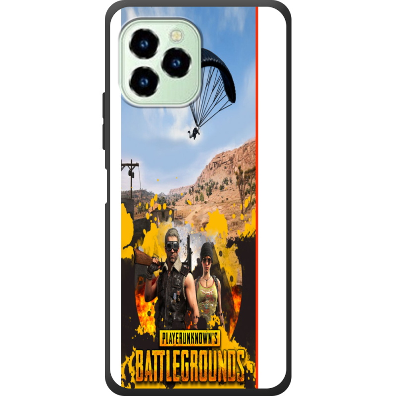 Чехол со стразами Oukitel C21 Pro Pubg parachute