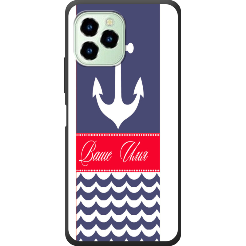 Чехол со стразами Oukitel C21 Pro Именной Ocean