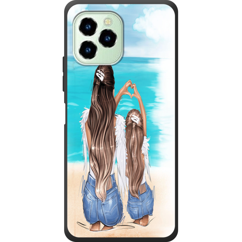 Чехол со стразами Oukitel C21 Pro Family Vacation