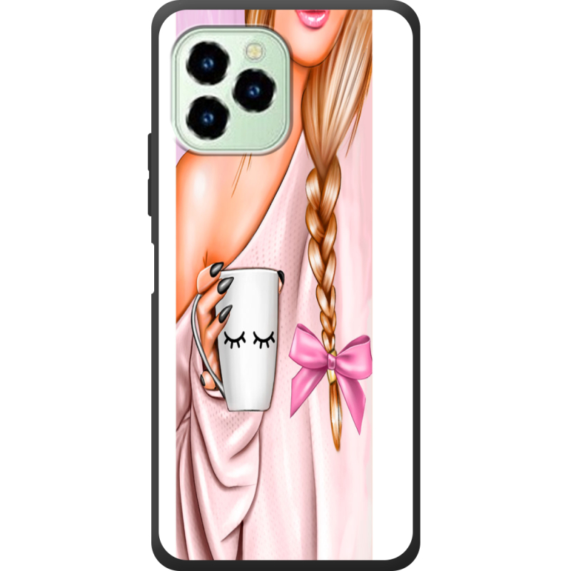 Чехол со стразами Oukitel C21 Pro Morning Coffee