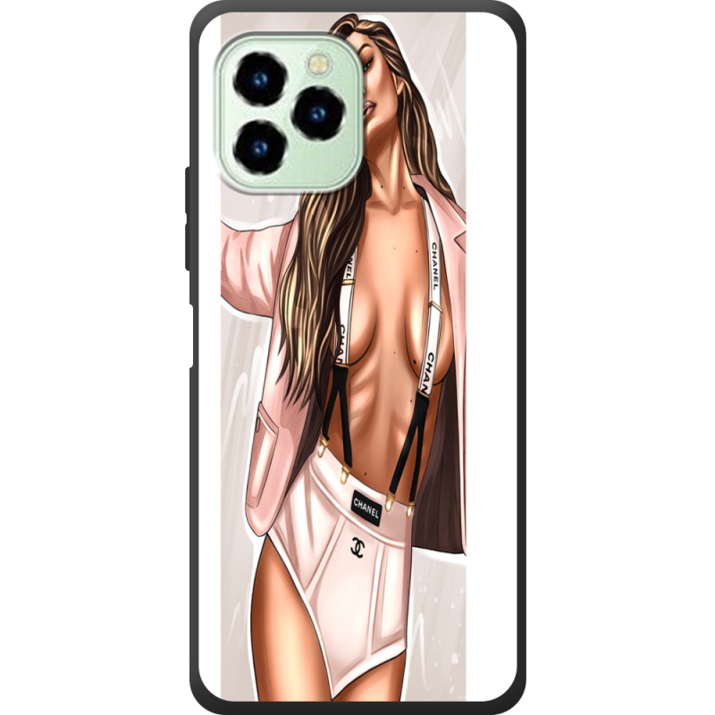 Чехол со стразами Oukitel C21 Pro Fatal Woman