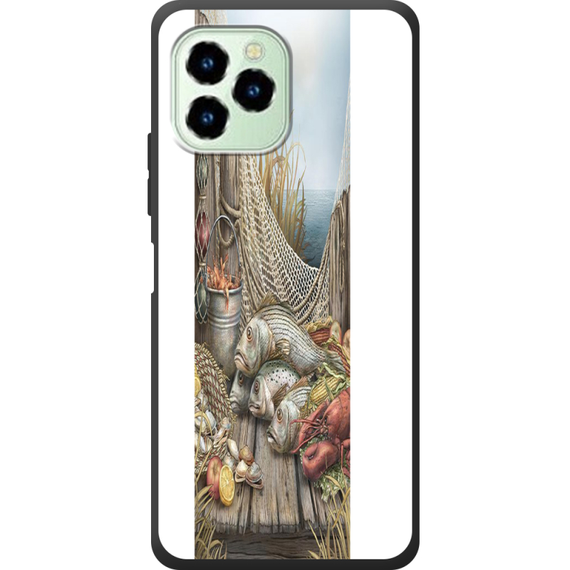 Чехол со стразами Oukitel C21 Pro Удачная рыбалка