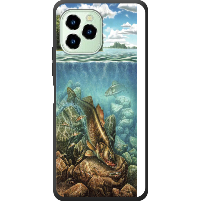 Чехол со стразами Oukitel C21 Pro Freshwater Lakes