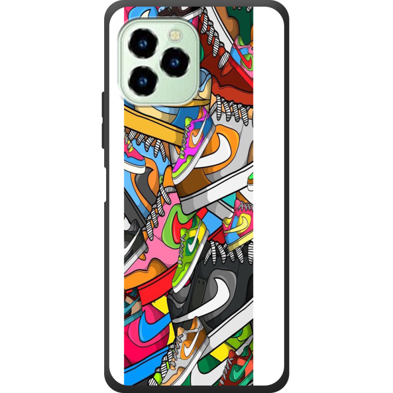 Чехол со стразами Oukitel C21 Pro Sneakers