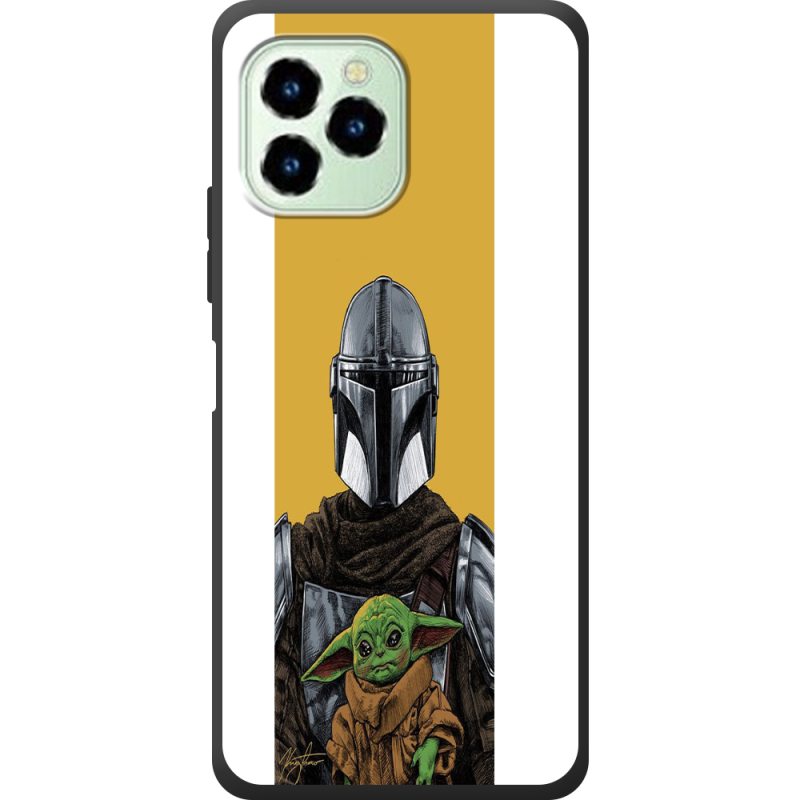 Чехол со стразами Oukitel C21 Pro Маленький Йода