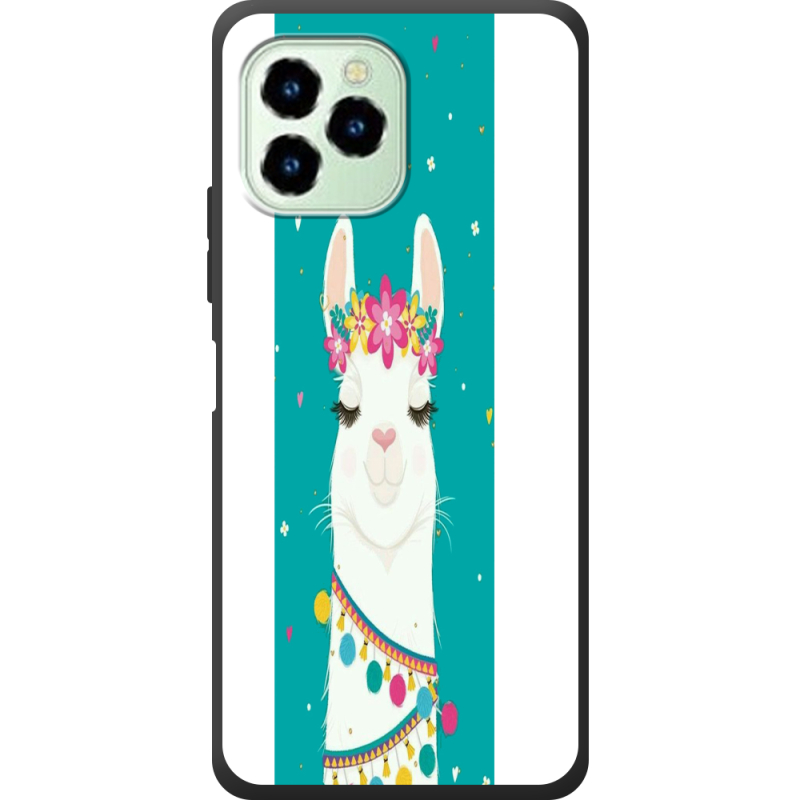 Чехол со стразами Oukitel C21 Pro Cold Llama