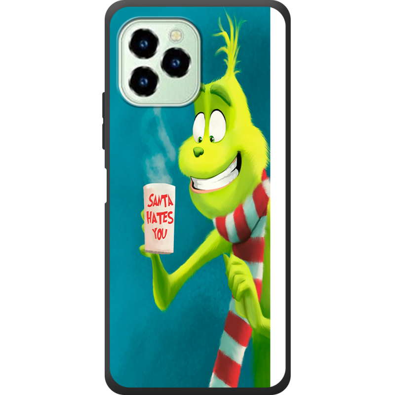 Чехол со стразами Oukitel C21 Pro Santa Hates You