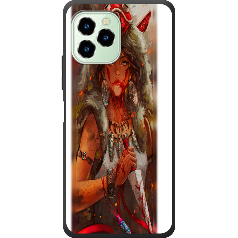 Чехол со стразами Oukitel C21 Pro Принцесса Мононоке