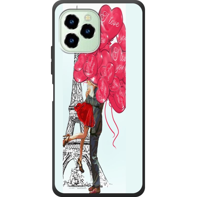 Чехол со стразами Oukitel C21 Pro Love in Paris
