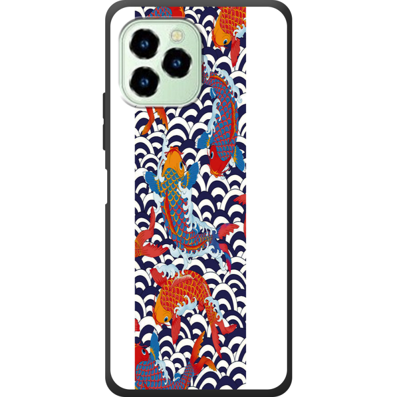 Чехол со стразами Oukitel C21 Pro Koi Fish