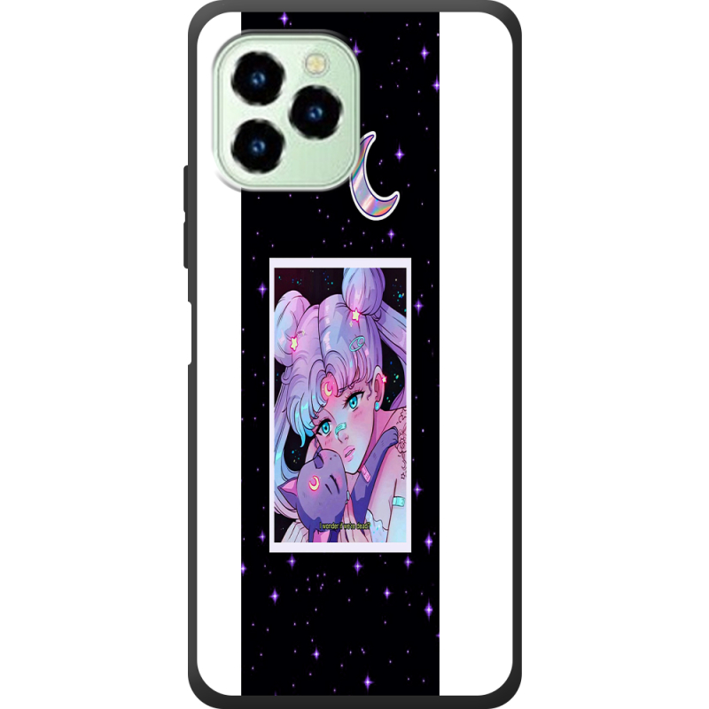 Чехол со стразами Oukitel C21 Pro Sailor Moon