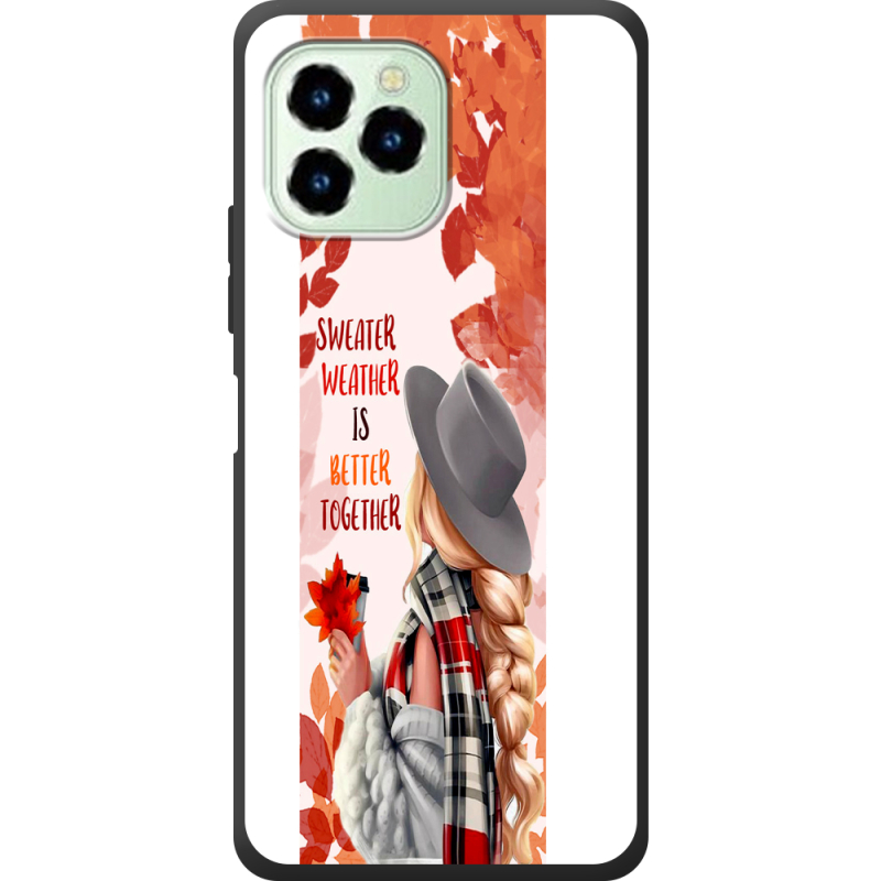 Чехол со стразами Oukitel C21 Pro Sweater Weather