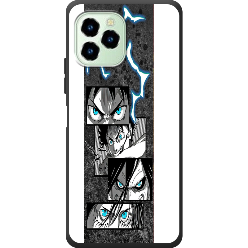 Чехол со стразами Oukitel C21 Pro Eren Yeager Transformation