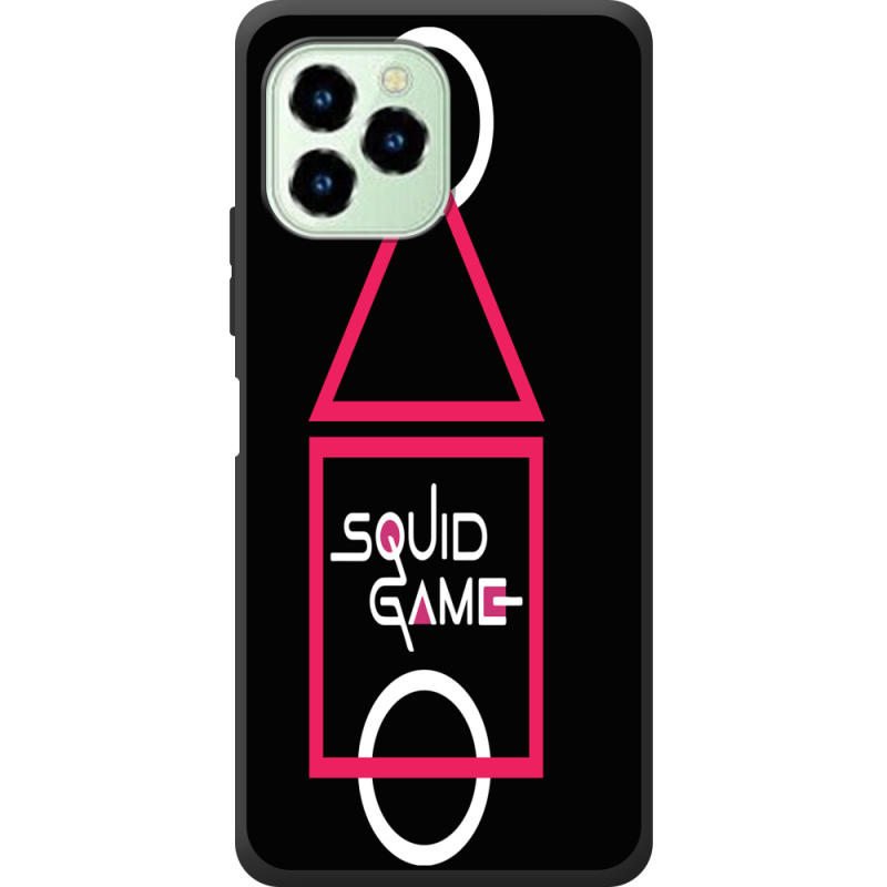 Чехол со стразами Oukitel C21 Pro siquid game игра в кальмара