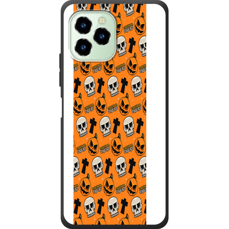 Чехол со стразами Oukitel C21 Pro Halloween Trick or Treat