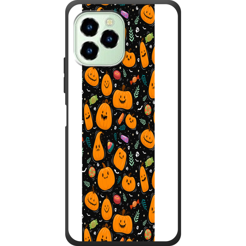Чехол со стразами Oukitel C21 Pro Cute Halloween