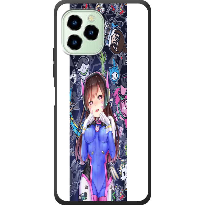 Чехол со стразами Oukitel C21 Pro Overwatch D.VA