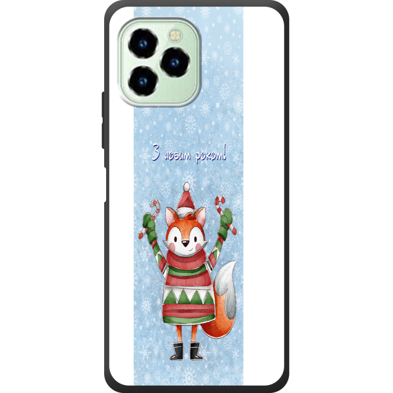 Чехол со стразами Oukitel C21 Pro Fox З новим роком!