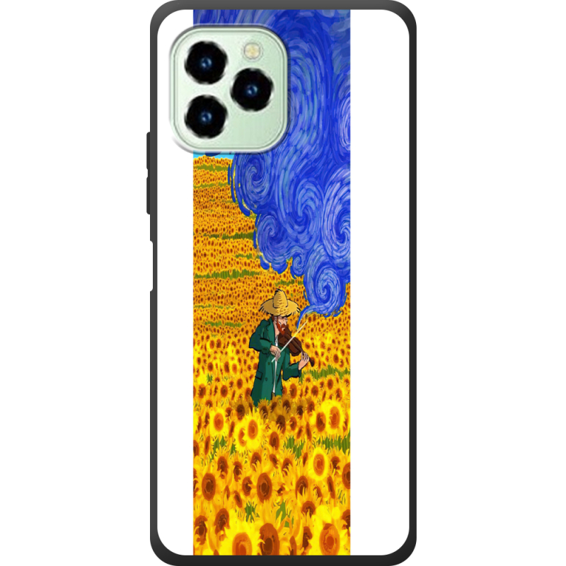 Чехол со стразами Oukitel C21 Pro Музика незалежної України