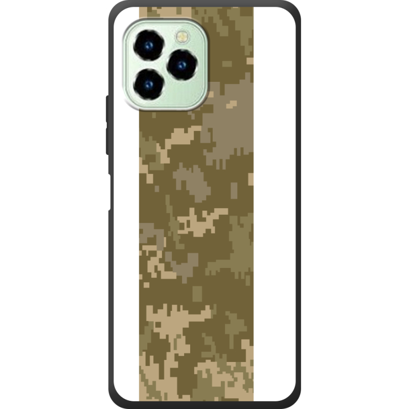 Чехол со стразами Oukitel C21 Pro Камуфляж ЗСУ