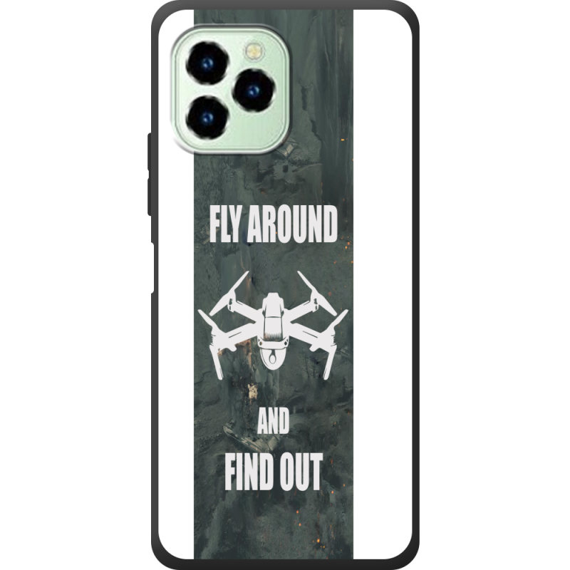 Чехол со стразами Oukitel C21 Pro Дрон Fly Around