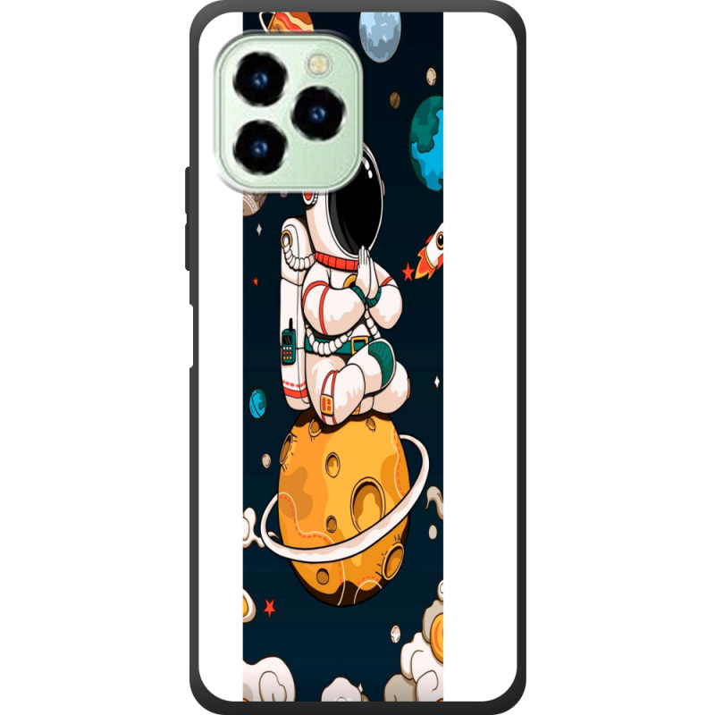 Чехол со стразами Oukitel C21 Pro Astronaut