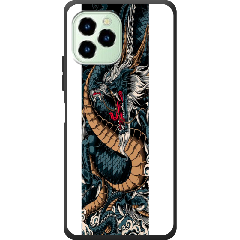 Чехол со стразами Oukitel C21 Pro Dragon Ryujin