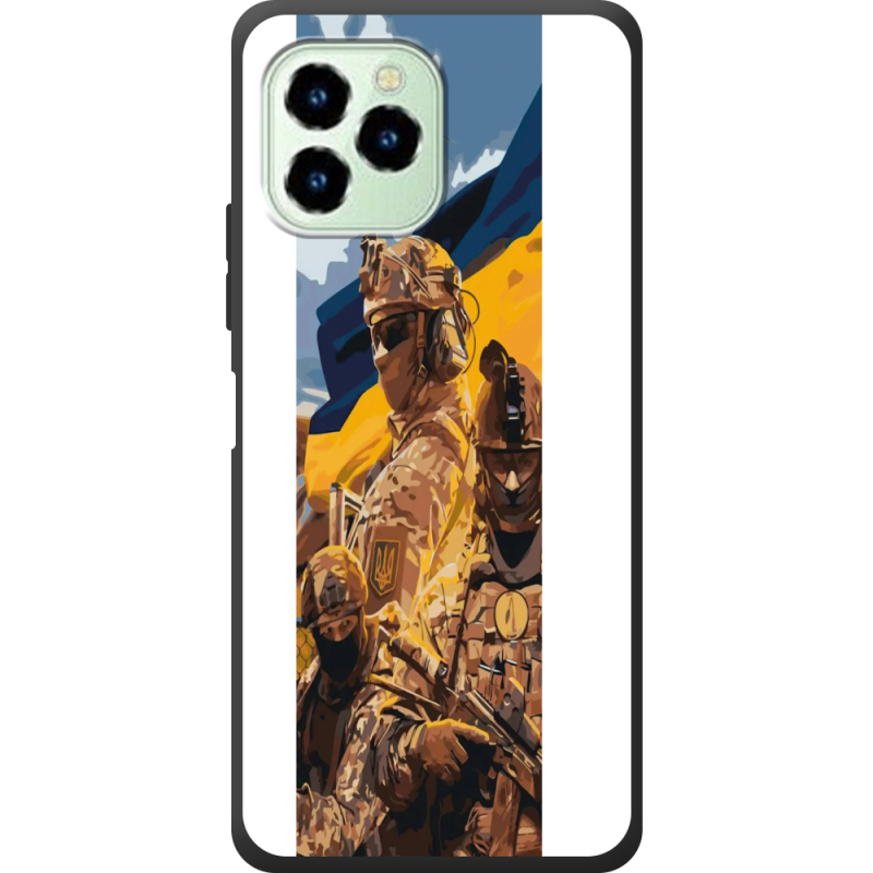 Чехол со стразами Oukitel C21 Pro Воїни ЗСУ