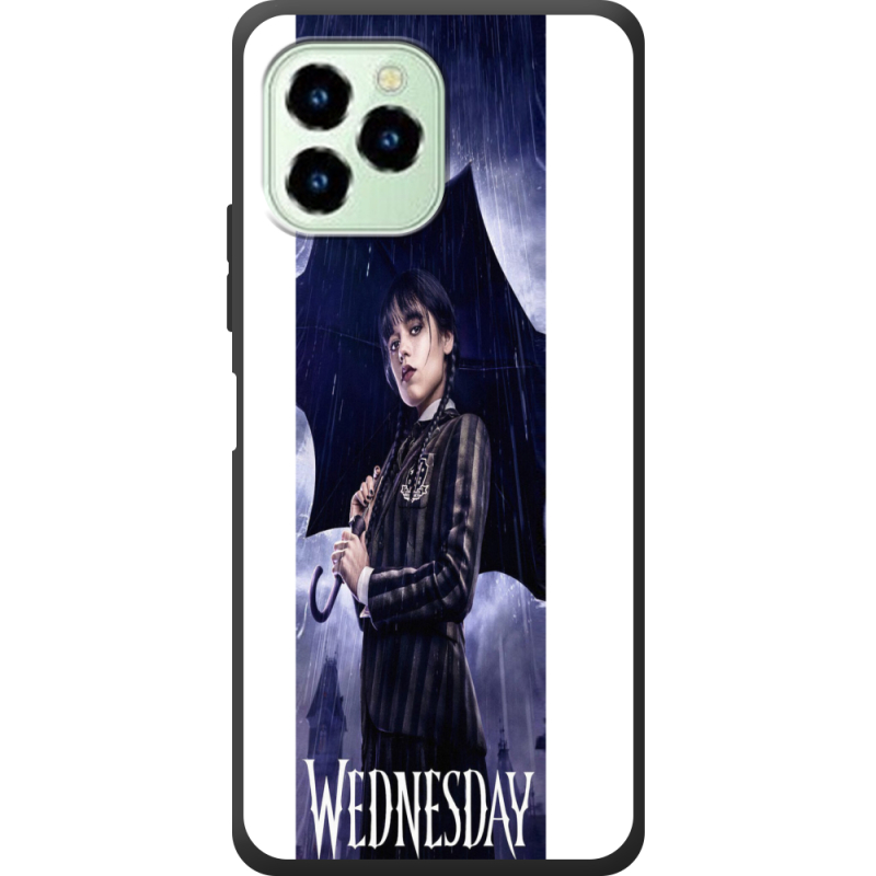 Чехол со стразами Oukitel C21 Pro Wednesday Addams