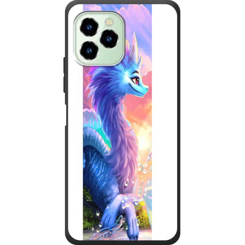 Чехол со стразами Oukitel C21 Pro Дракон Сісу