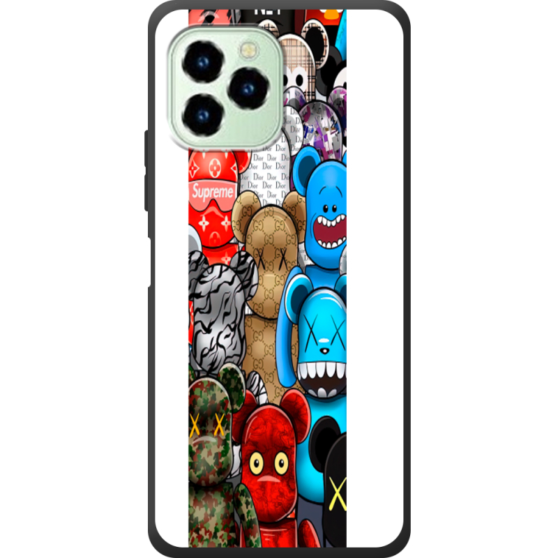 Чехол со стразами Oukitel C21 Pro Find your bear