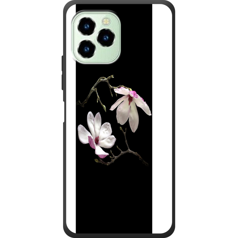 Чехол со стразами Oukitel C21 Pro Ночные Магнолии