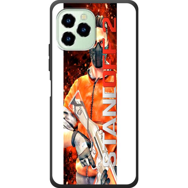 Чехол со стразами Oukitel C21 Pro StandOff 2 orang