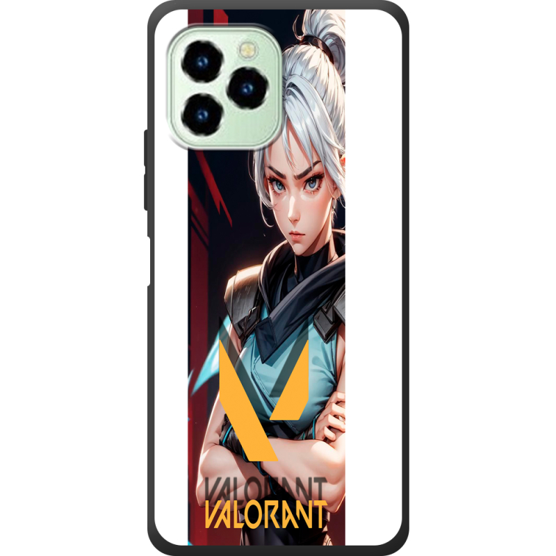 Чехол со стразами Oukitel C21 Pro Valorant Джет