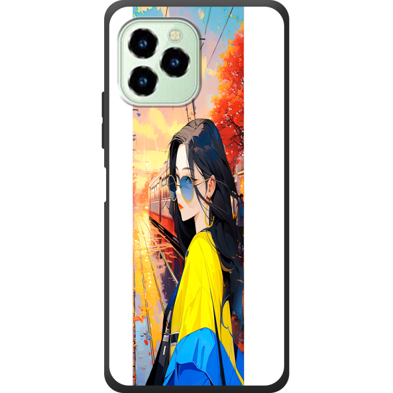 Чехол со стразами Oukitel C21 Pro 