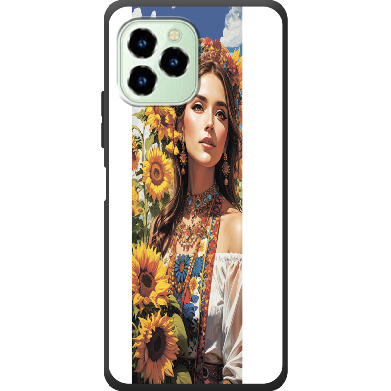 Чехол со стразами Oukitel C21 Pro Сонячна Душа