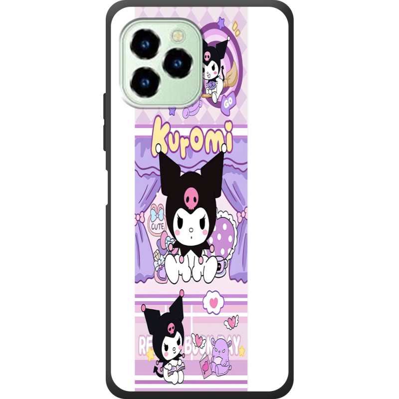 Чехол со стразами Oukitel C21 Pro Милі пустощі Kuromi