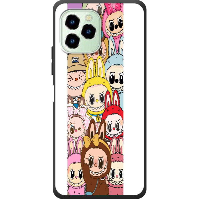 Чехол со стразами Oukitel C21 Pro Labubu