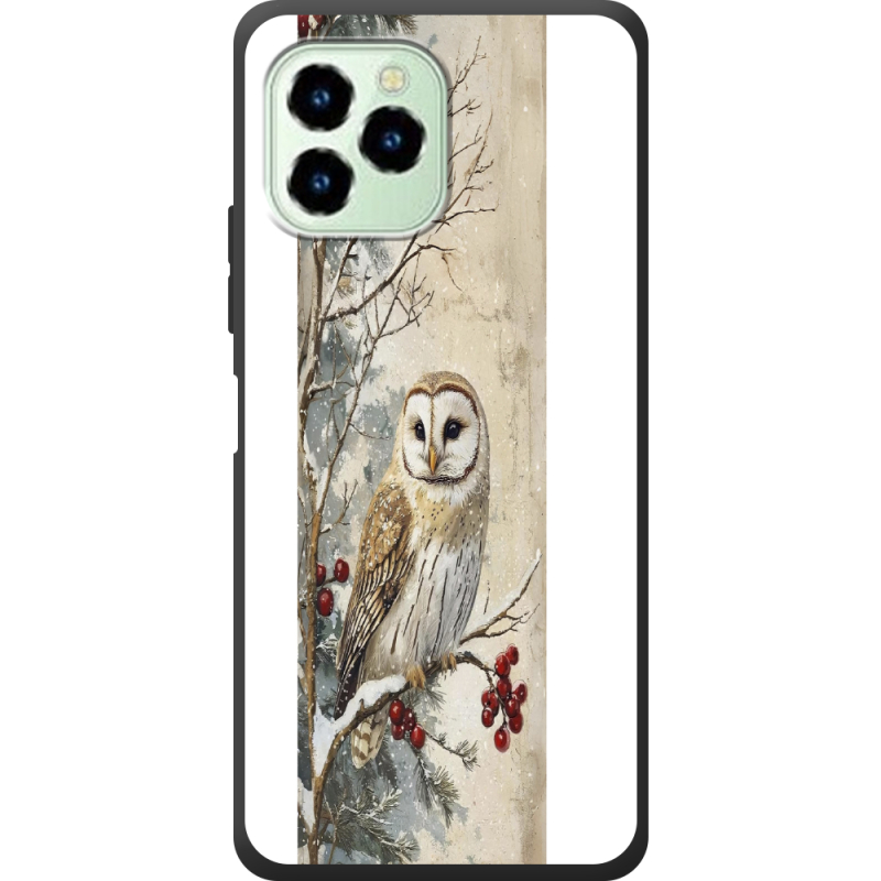 Чехол со стразами Oukitel C21 Pro Christmas Owl