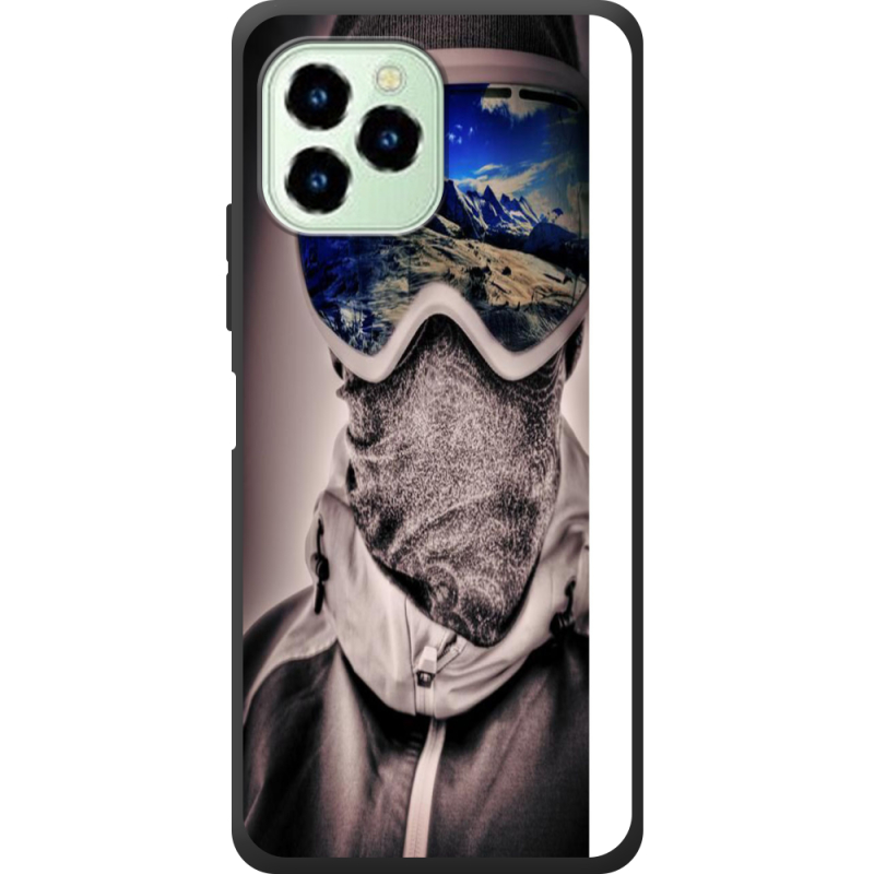 Чехол со стразами Oukitel C21 Pro snowboarder