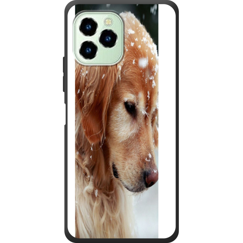 Чехол со стразами Oukitel C21 Pro Golden Retriever