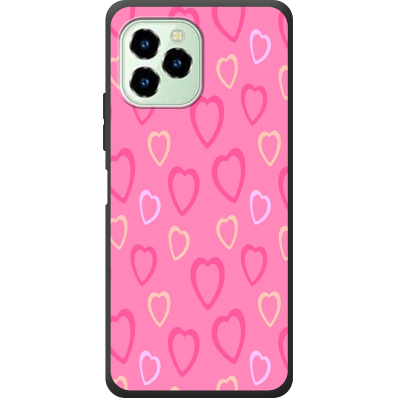 Чехол со стразами Oukitel C21 Pro Sugar Hearts