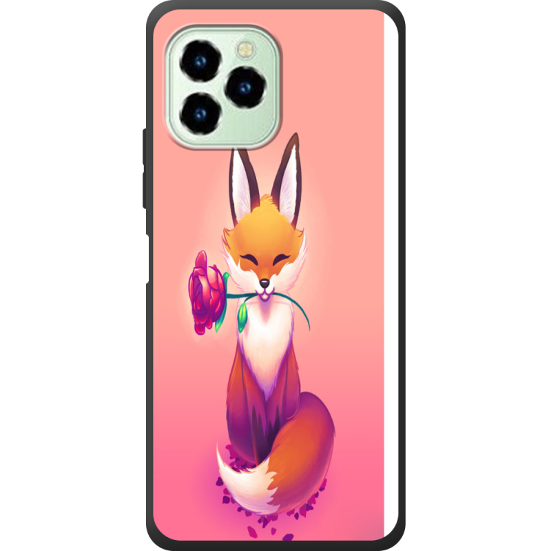 Чехол со стразами Oukitel C21 Pro Cutie Fox