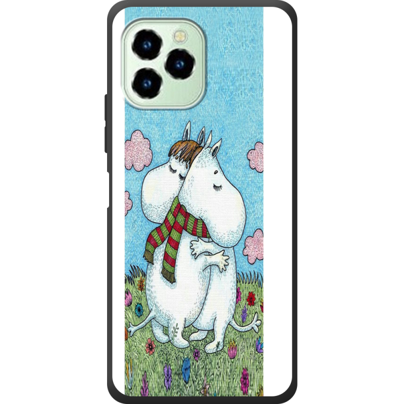 Чехол со стразами Oukitel C21 Pro Mumintroll