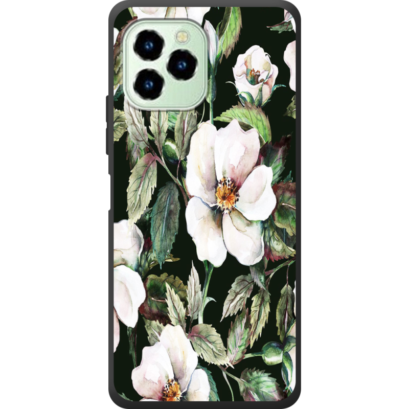 Чехол со стразами Oukitel C21 Pro Blossom Roses