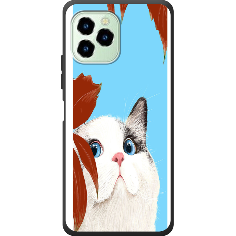 Чехол со стразами Oukitel C21 Pro Wondering Cat