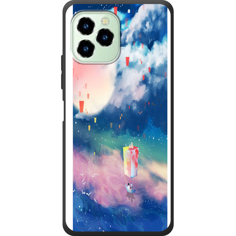 Чехол со стразами Oukitel C21 Pro Sky Lanterns