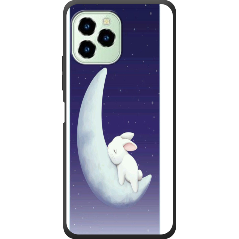 Чехол со стразами Oukitel C21 Pro Moon Bunny