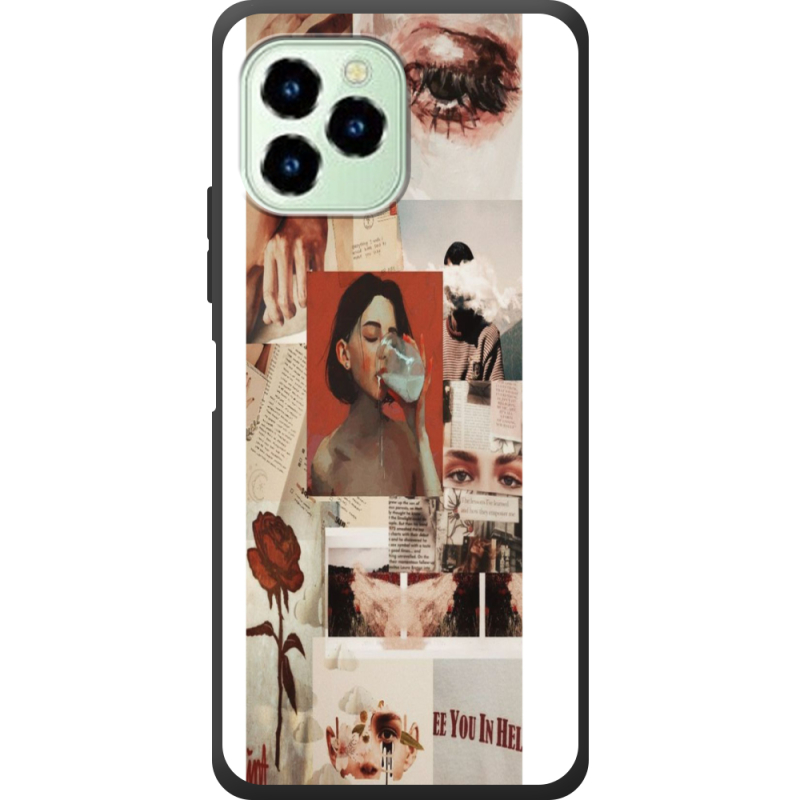 Чехол со стразами Oukitel C21 Pro 